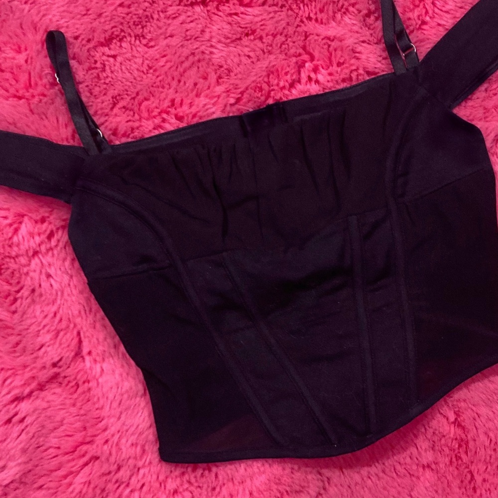 I AM GIA Black Corset Top - Picture 8 of 14